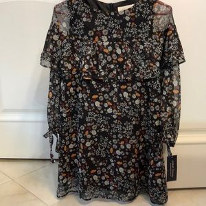 🎄 🌺NWT. MABLE AND HONEY GIRLS FLORAL LINED DRESS. SZ 12 🎄